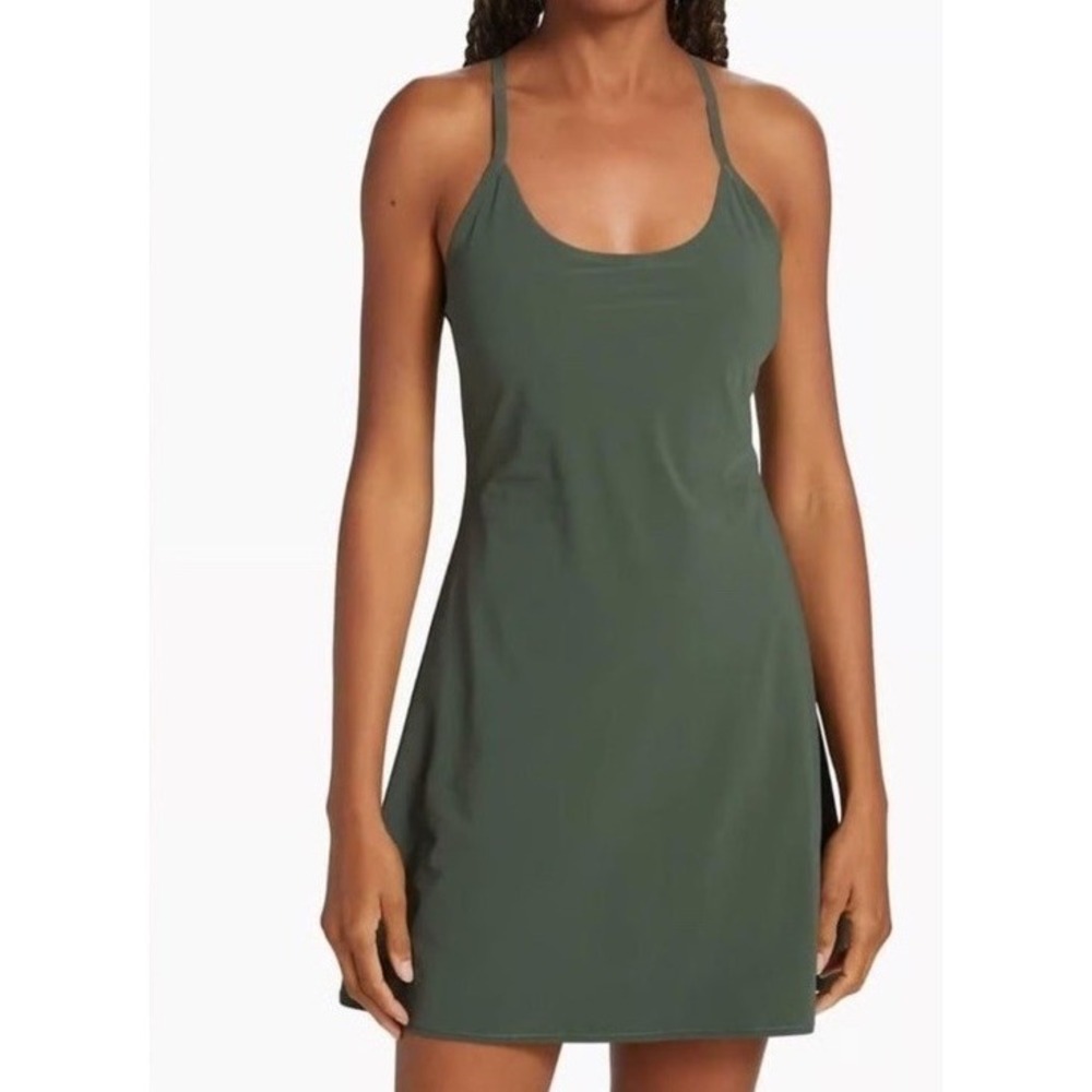 Outdoor Voices Exercise Dress Women's Evergreen Built-In-Shorts Size Small